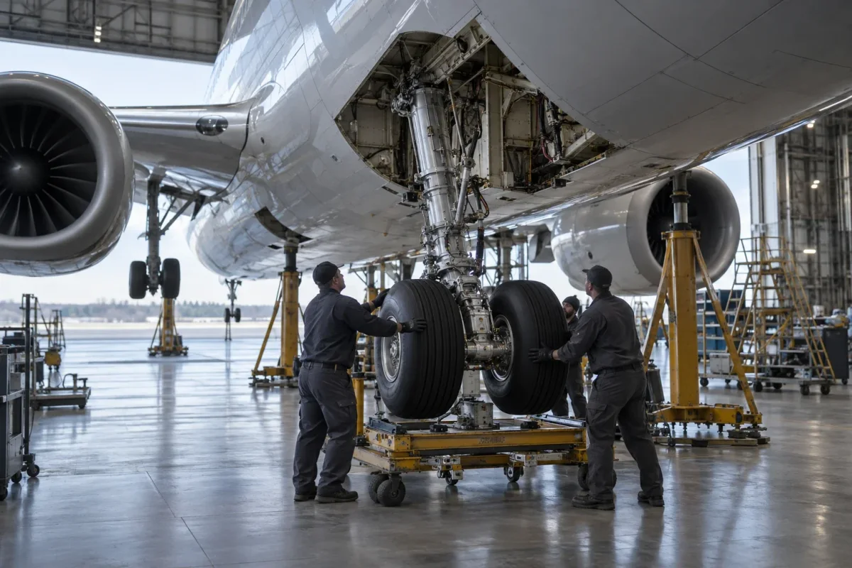 Boeing and American Airlines Complete First 737 MAX Landing Gear Exchange