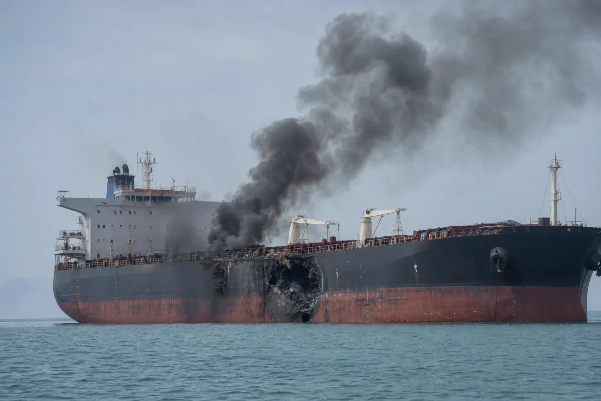 Houthis’ Missile Attack on Yemeni Ship Kills Six in Bab el-Mandeb