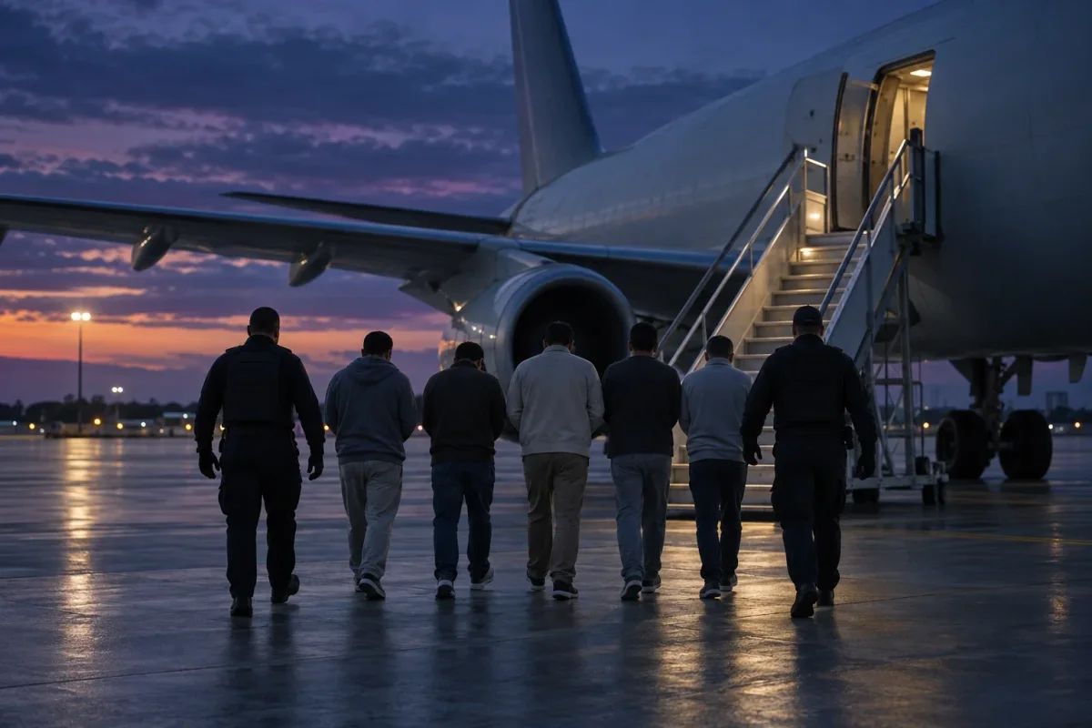 ICE Deports Five Gang Members With Serious Criminal Convictions
