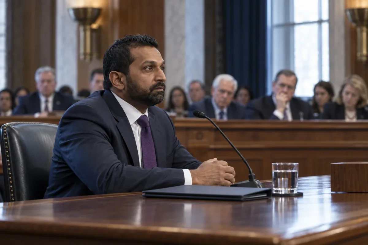 Kash Patel to Face Senate Scrutiny Over FBI Leadership