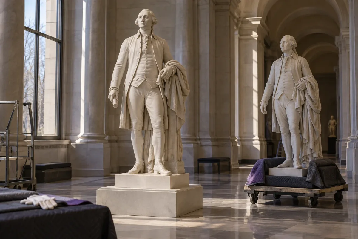 Trump asks Smithsonian to install Washington statues and create special exhibit