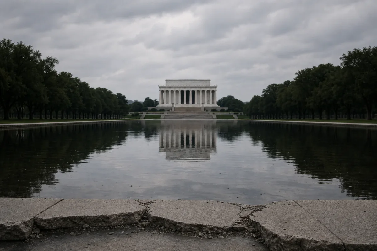 Trump Pushes Ahead on Reflecting Pool Vandalism Claims Despite Justice Department Filing